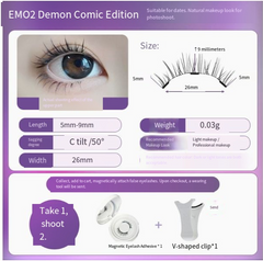 Magnetic Eyelashes with Natural Mink Look (One Set)