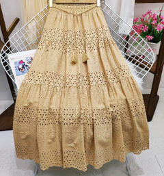 High Waist Crocheted Fairy A-Line Swing Dress