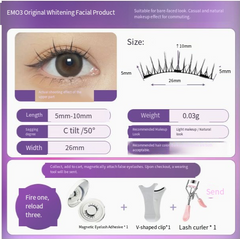 Magnetic Eyelashes with Natural Mink Look (One Set)