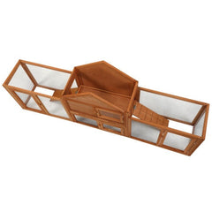 Large Wooden Rabbit Cage Indoor And Outdoor Rabbit Cage With Pallets And Small Animal Slides