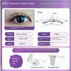 Magnetic Eyelashes with Natural Mink Look (One Set)