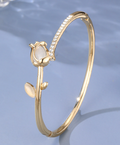 Opal Tulip Bracelet with Graceful Design