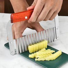 Stainless Steel French Fry Cutter with Wave Knife