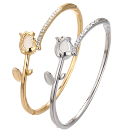 Opal Tulip Bracelet with Graceful Design