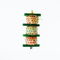 Parrot Supplies Bird Toy Rattan Woven Papers Silk Wood Gnawing Skewers