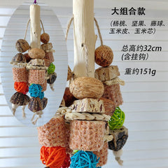 Parrot Chew Toys and Bird Cage Decor (For Mental Stimulation)