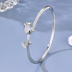 Opal Tulip Bracelet with Graceful Design