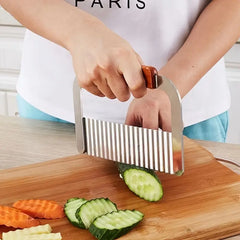 Stainless Steel French Fry Cutter with Wave Knife