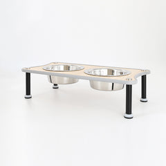 Adjustable Height Pet Food Bowl Stand