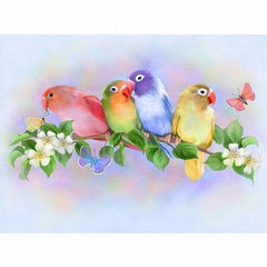Colorful Bird Diamond Painting, 5D DIY Wall Decor