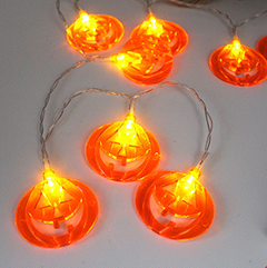 LED Pumpkin Lantern String Lights for Halloween Decor