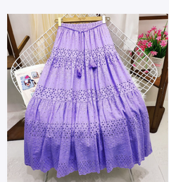 High Waist Crocheted Fairy A-Line Swing Dress