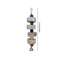 1PC Pet Teeth Grinding Volcanic Rock Toy for Parrots Hamsters Cage Accessories Bird Toy Chewing Toy