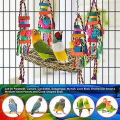 Parrot Toys Climbing Net Hammock Medium And Large Toy Bird Cage