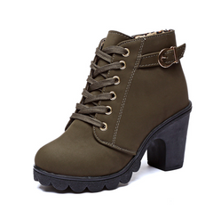 Martin Boots, Ankle Boots, Chunky High Heels