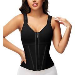 Mesh Waist Slimming Three-Breasted Shapewear Corset