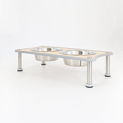 Adjustable Height Pet Food Bowl Stand