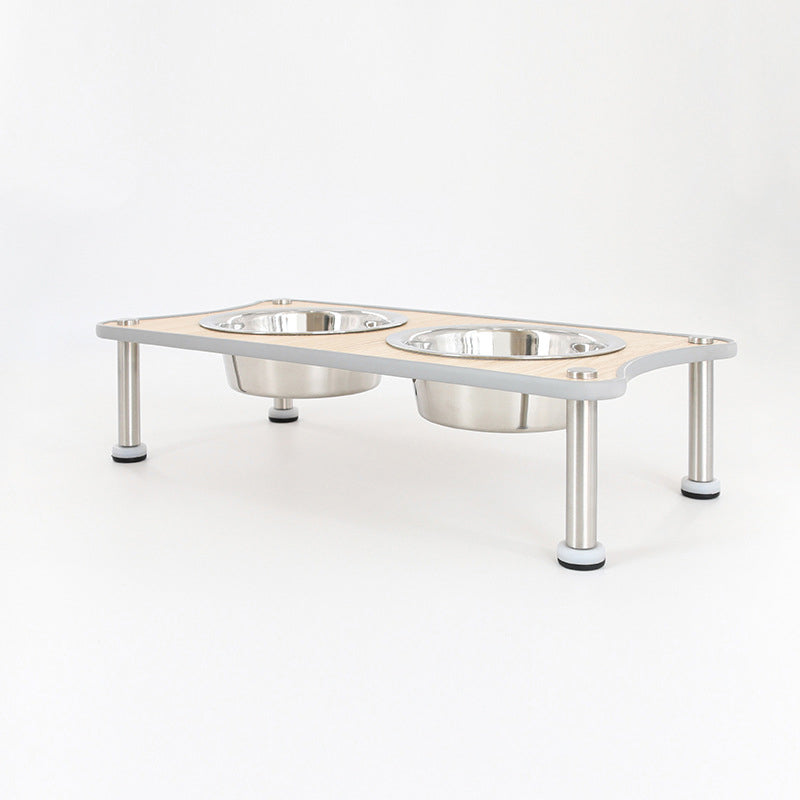 Adjustable Height Pet Food Bowl Stand
