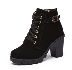 Martin Boots, Ankle Boots, Chunky High Heels