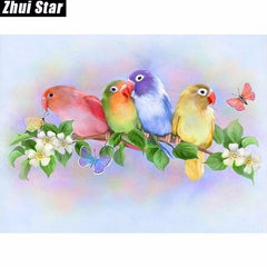 Colorful Bird Diamond Painting, 5D DIY Wall Decor