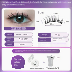 Magnetic Eyelashes with Natural Mink Look (One Set)