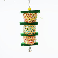 Parrot Supplies Bird Toy Rattan Woven Papers Silk Wood Gnawing Skewers