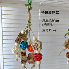 Parrot Chew Toys and Bird Cage Decor (For Mental Stimulation)