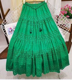 High Waist Crocheted Fairy A-Line Swing Dress