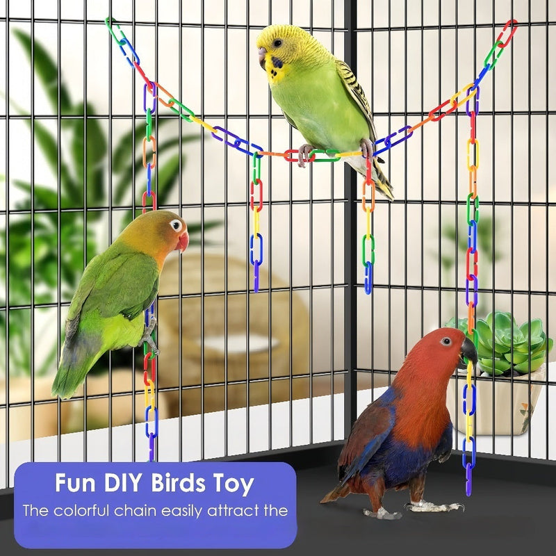 Parrot Toy Bird Supplies C-Shape Plastic Chain