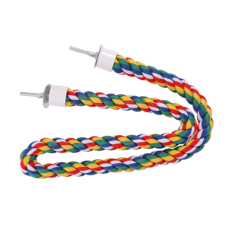 iplusmile Parrot Rope Toys Perch Parrot Climbing Rope Bird Perch Stand Bird Rope 31.4inch Perch Parrot Cotton Rope for Parakeets Cockatiels Conures Macaws Parakeet Rope Perch