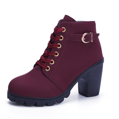 Martin Boots, Ankle Boots, Chunky High Heels